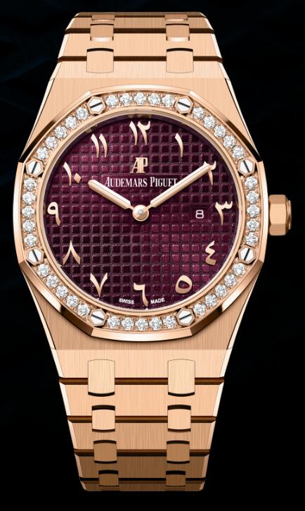 67651OR.ZZ.1261OR.06 Fake Audemars Piguet Royal Oak 67651 Quartz Pink Gold watch